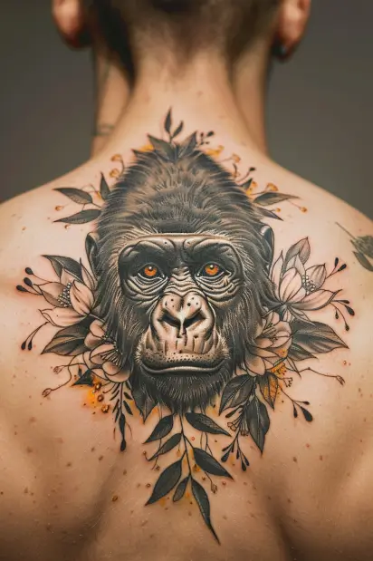 gorilla tattoo idea 13