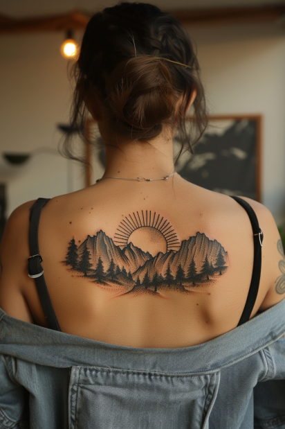mountain tattoo design ideas 15