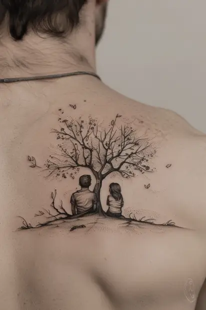 Father and Daughters Tattoo Ideas 4