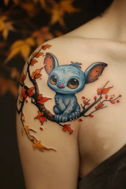 Stitch_tattoo_new_school_style_shoulder_placement