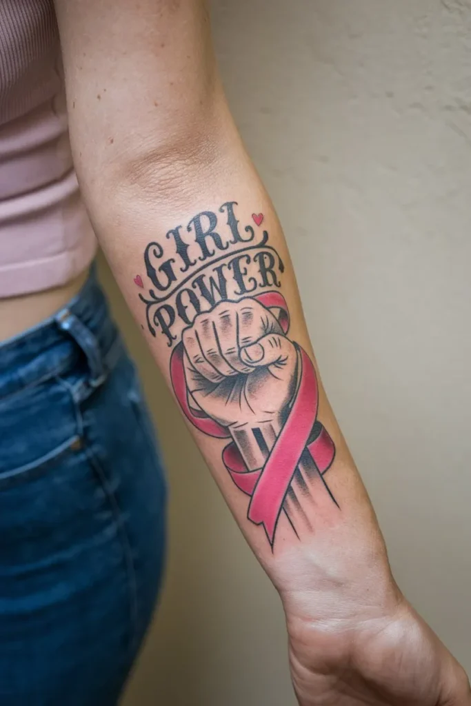 Bold Girl Power Tattoo