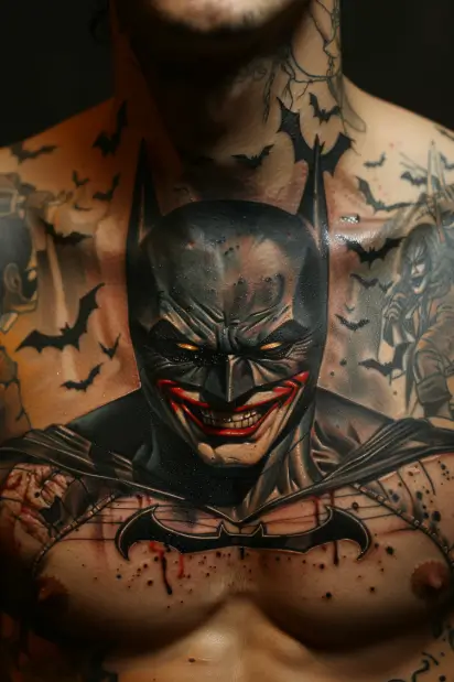 batman joker tattoo