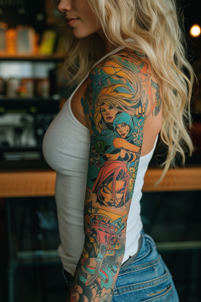 sleeve tattoos for women 16