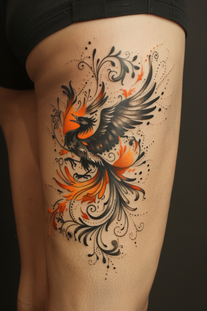 thigh tattoos for women 4