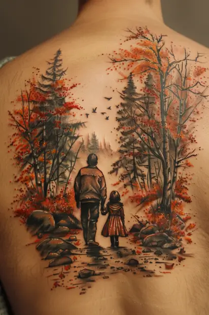 Father and Daughters Tattoo Ideas 22