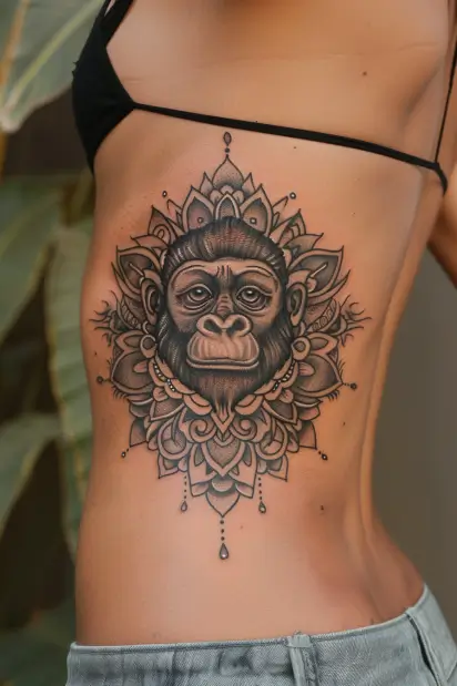 gorilla tattoo idea 14