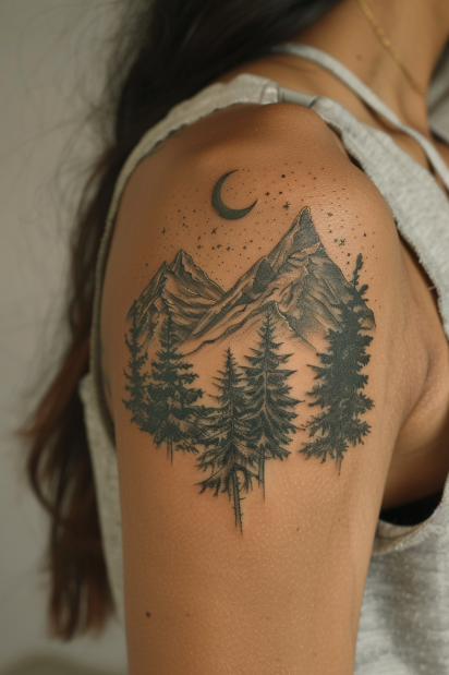 mountain tattoo design ideas 23