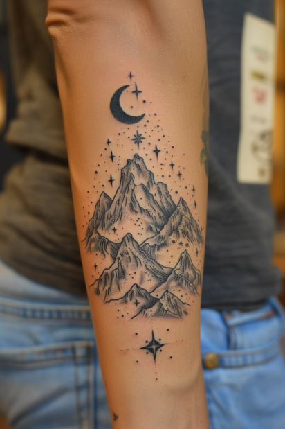 mountain tattoo design ideas 10