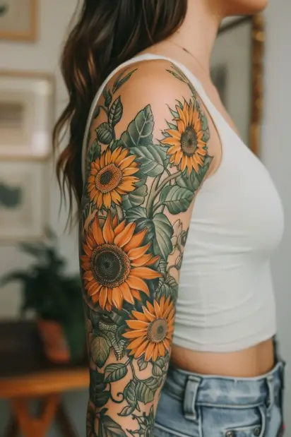 sunflower tattoo ideas 00