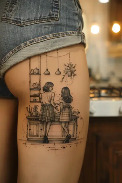 mother daughter tattoos 23