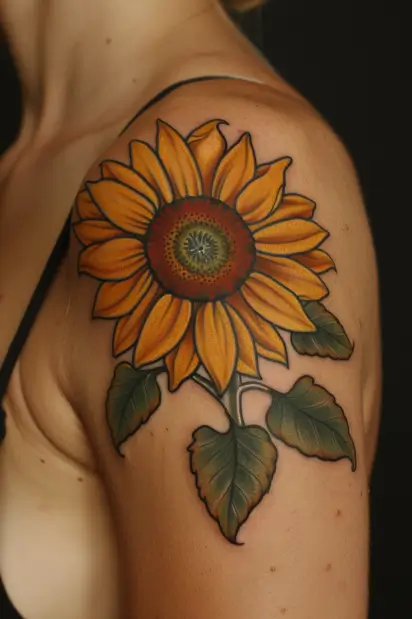 sunflower tattoo ideas 5