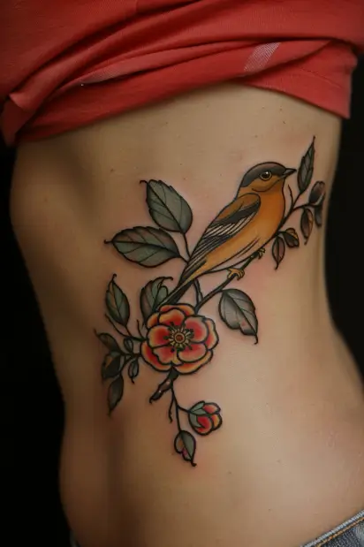 rib tattoos for women 11