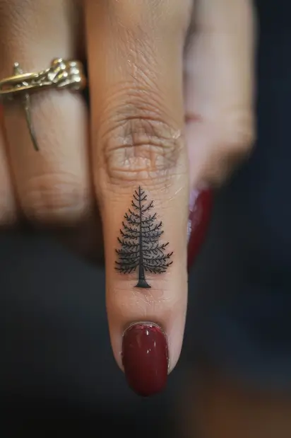 finger tattoos for women 15