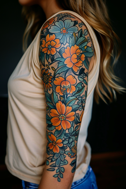sleeve tattoos for women 7