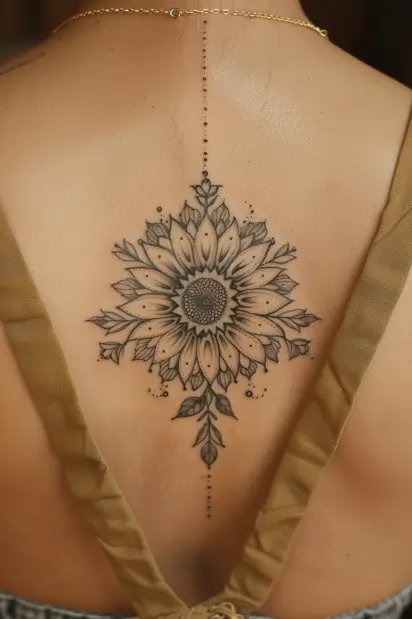 sunflower tattoo ideas 19