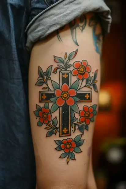 cross tattoo ideas 13