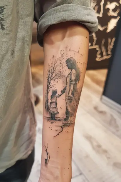 mother daughter tattoos 5