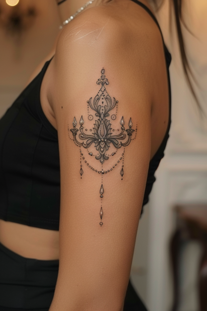 bicep tattoos for women 19