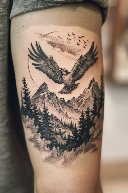 mountain tattoo design ideas 16
