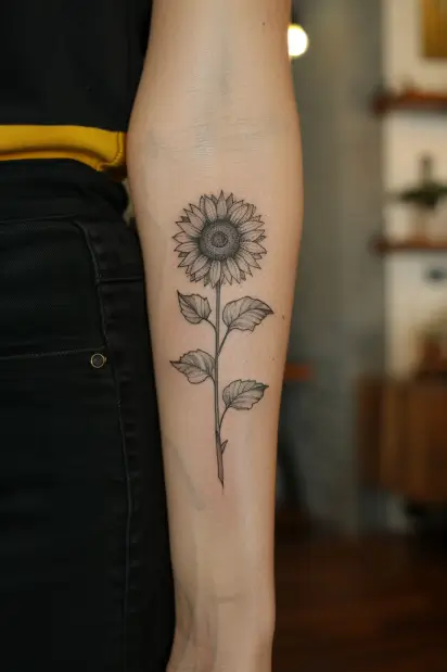 sunflower tattoo ideas 1