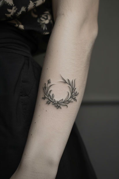 Small_olive_wreath_tattoo_minimalist_side_wrist
