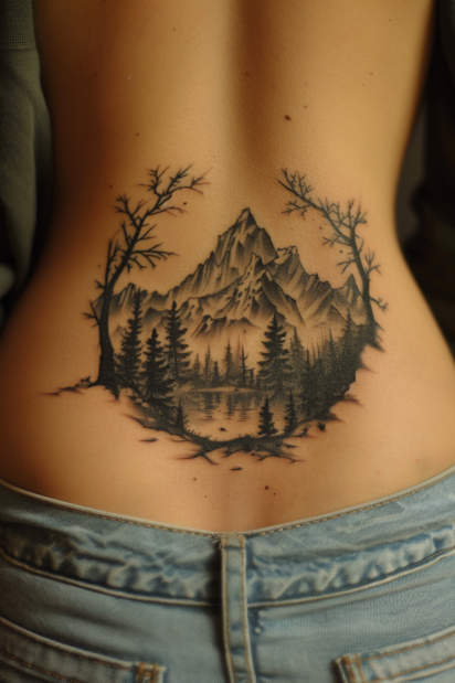 mountain tattoo design ideas 7