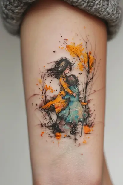 mother daughter tattoos 28