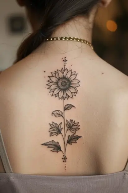 sunflower tattoo ideas 11