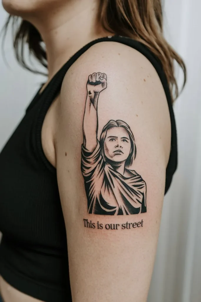 This is Our Street Protest Tattoo