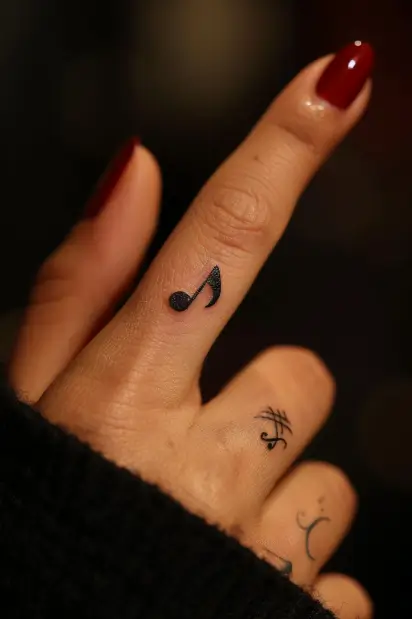 finger tattoos for women 11
