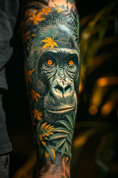 gorilla tattoo idea 6