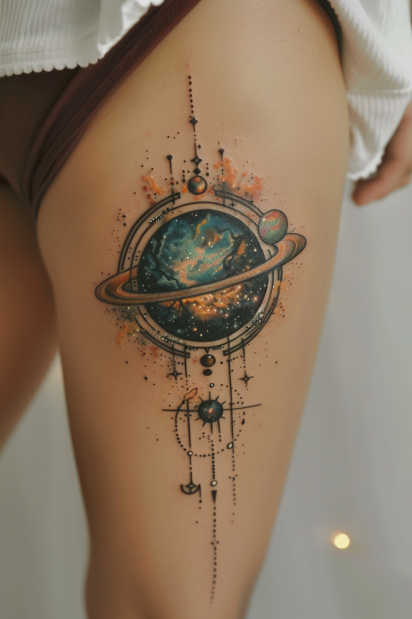thigh tattoos for women 12