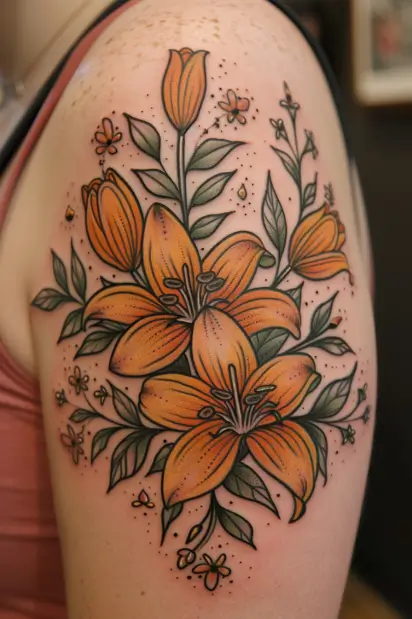 lily tattoo ideas 3