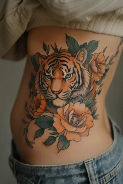 rib tattoos for women 15