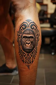 gorilla tattoo idea 7