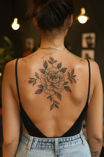 peony tattoo ideas 14
