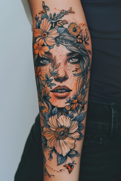forearm tattoos for women 13