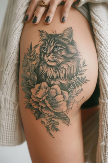 thigh tattoos for women 19