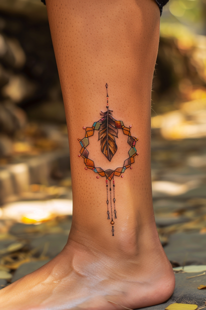 Dreamcatcher Feather Tattoo
